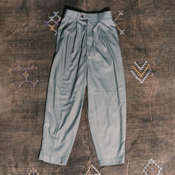 ASOS Wide Leg Trousers – Light Green (W28 / L30) - Picture 1 of 3